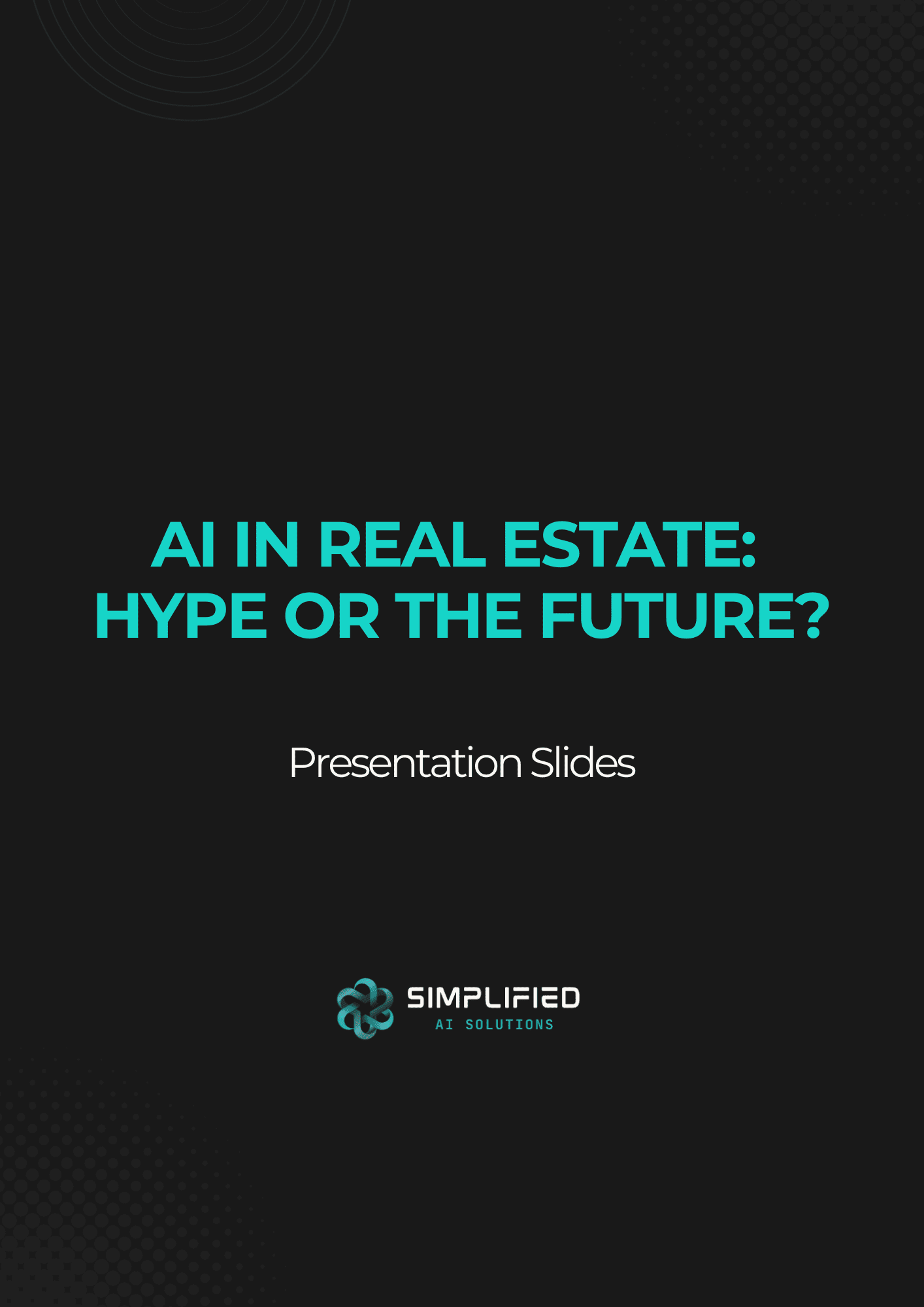 Presentation Slides Presentation Slides